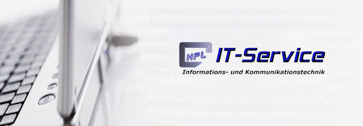 Logo und Schriftzug des Firmennamen HPL IT-Service